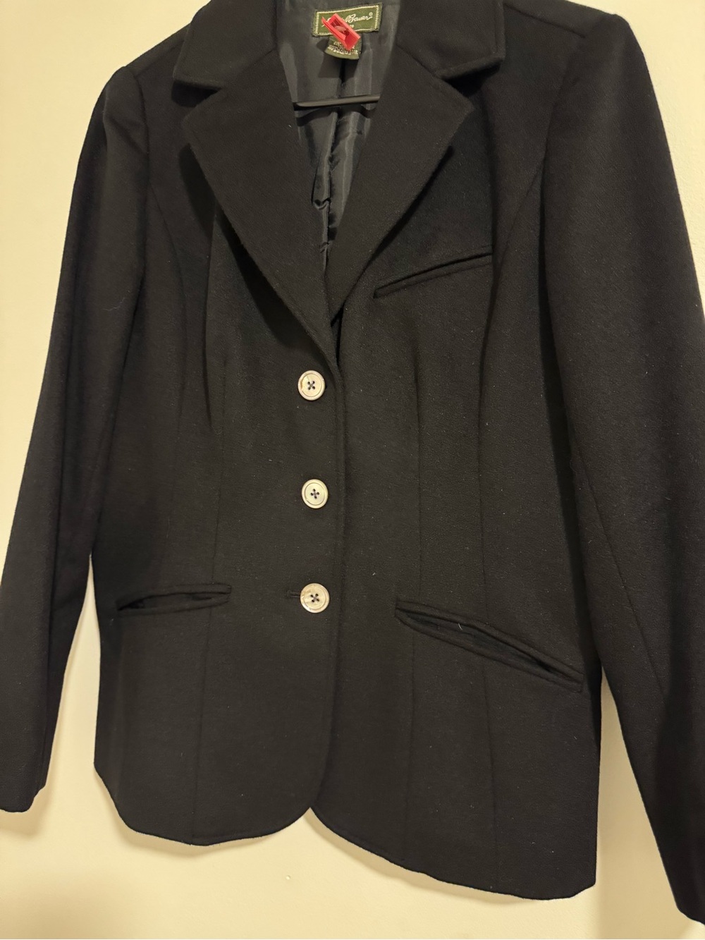 Vintage Eddie Bauer Black Women’s Tailored Blazer Jacket - Picture 2 of 8
